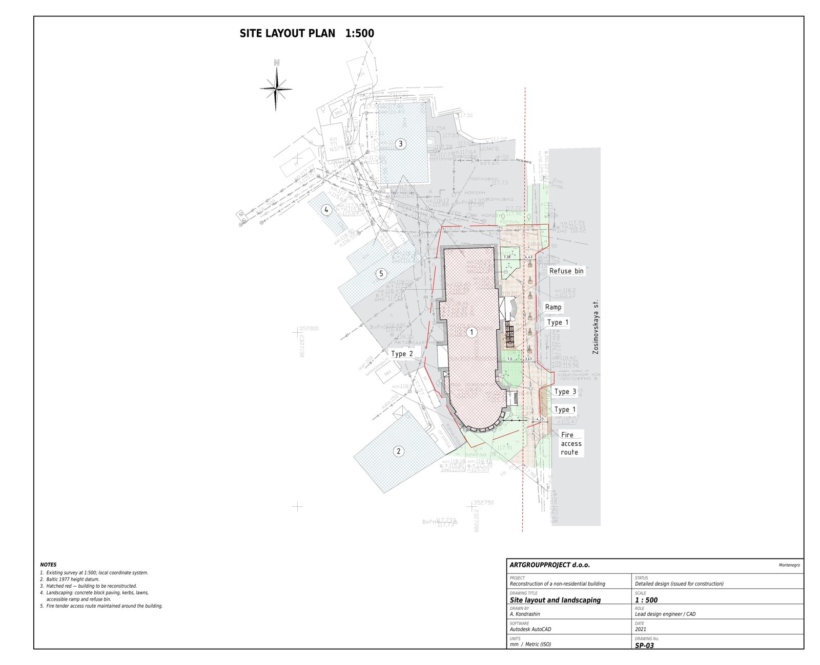 Site layout plan